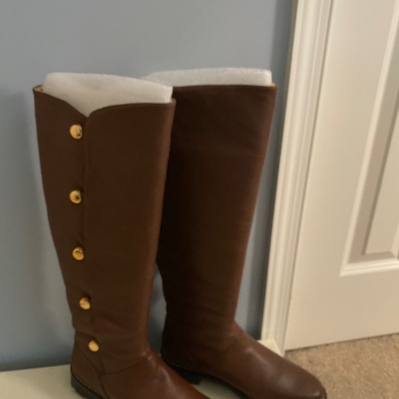Leather Tall Boots - Picture 1 of 2